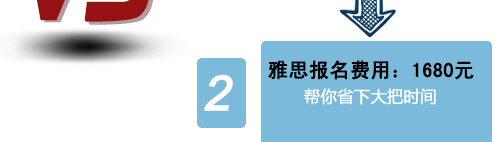 雅思报名费用：1680元